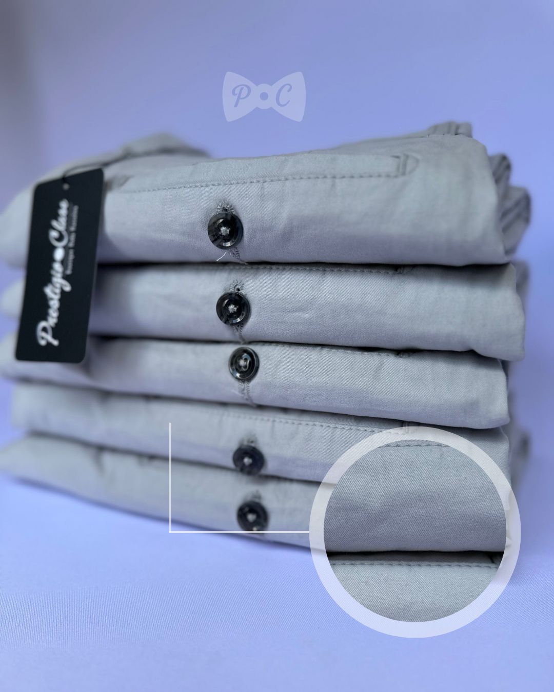 Pantalón Drill Gris Claro