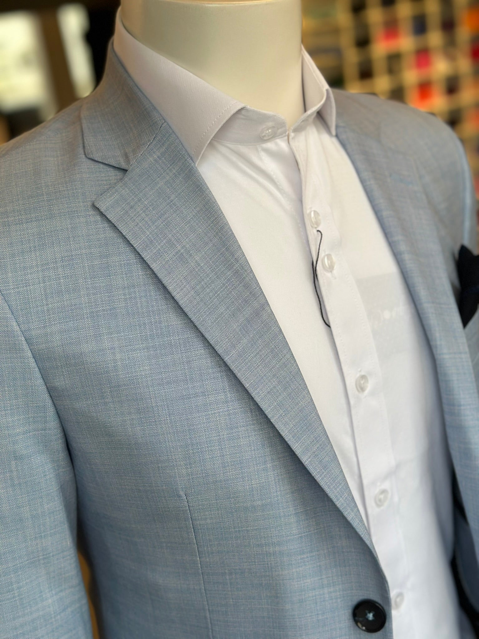 Traje Azul Claro Semi-Slim, Formal Ejecutivo Dos piezas