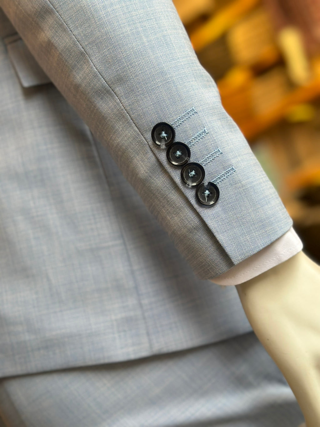 Traje Azul Claro Semi-Slim, Formal Ejecutivo Dos piezas