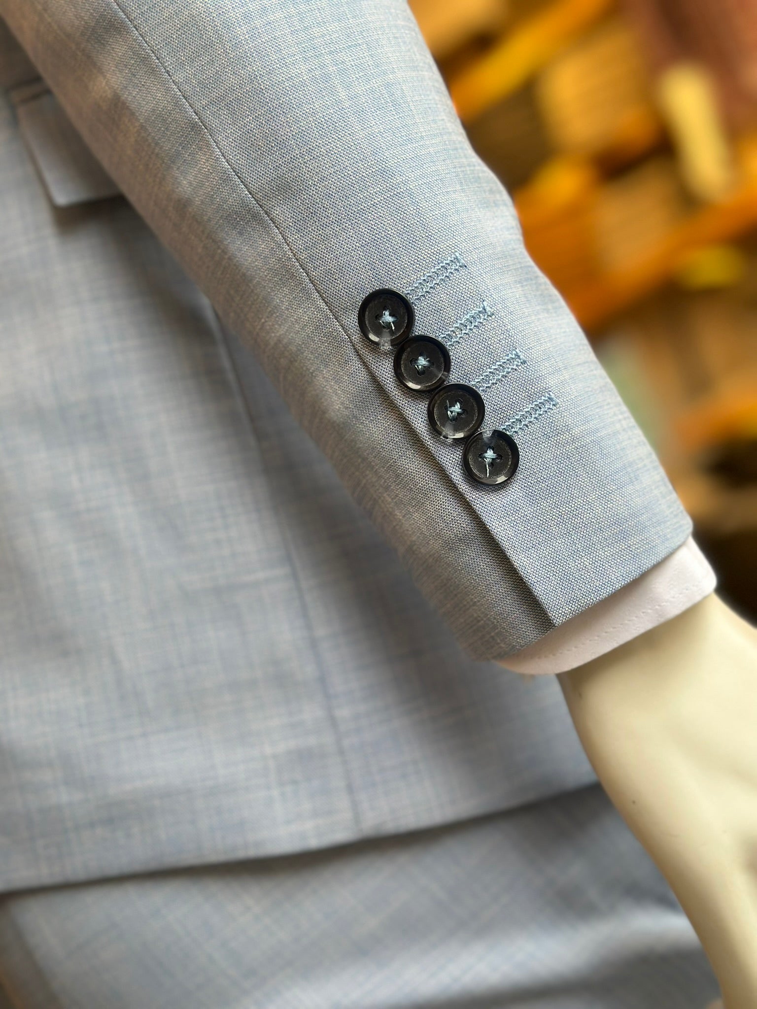 Traje Azul Claro Semi-Slim, Formal Ejecutivo Dos piezas