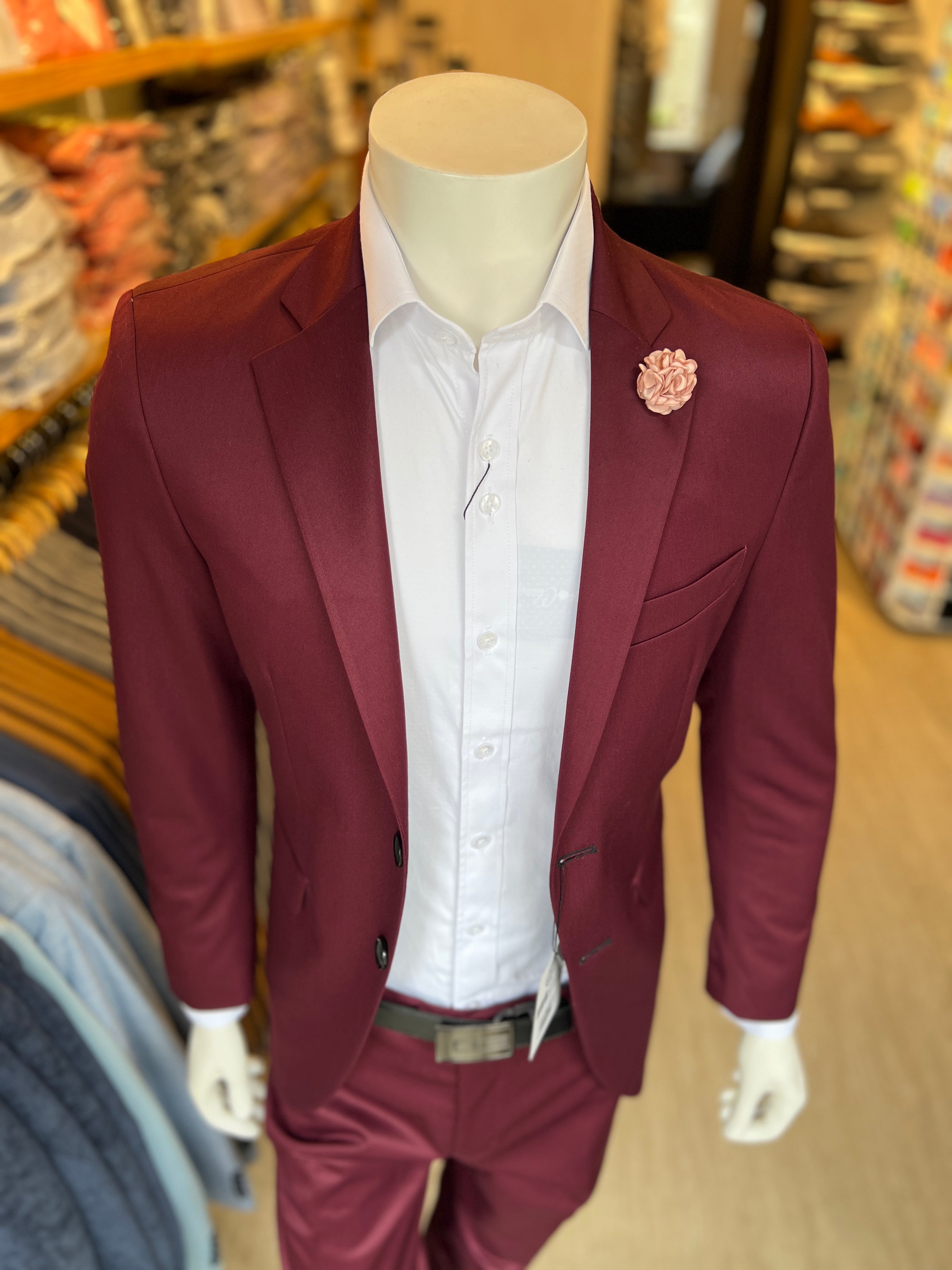 Traje Vinto Tinto Semi-Slim, Formal Ejecutivo Dos piezas (Copia)