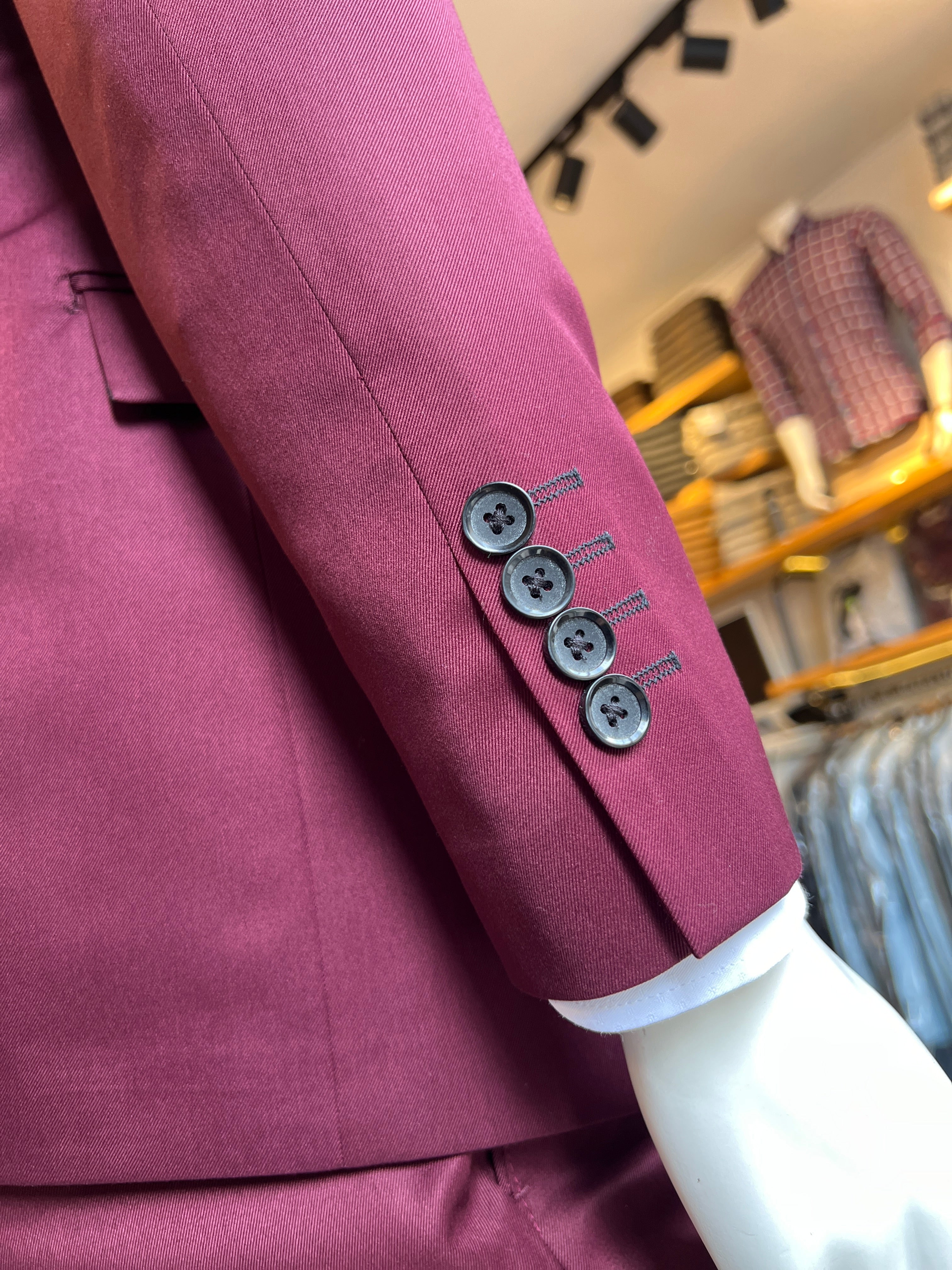 Traje Vinto Tinto Semi-Slim, Formal Ejecutivo Dos piezas (Copia)
