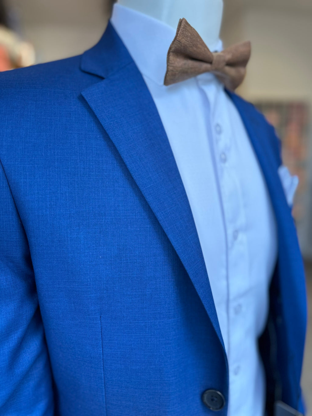 Traje Azul Cobalto Semi-Slim, Formal Ejecutivo Dos piezas
