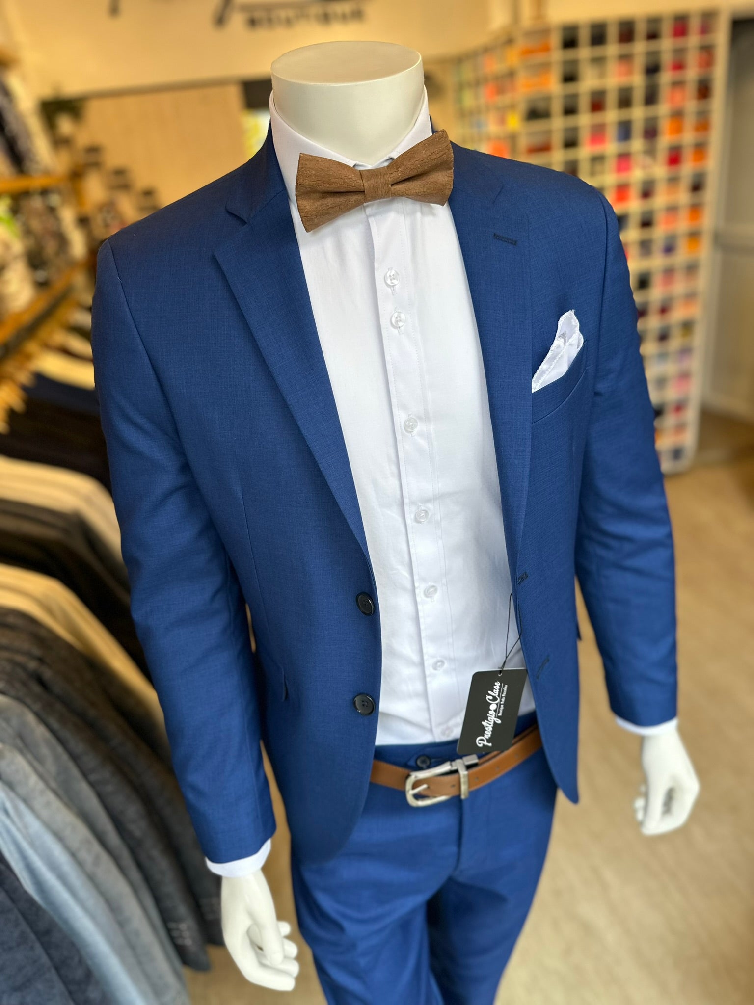 Traje Azul Cobalto Semi-Slim, Formal Ejecutivo Dos piezas