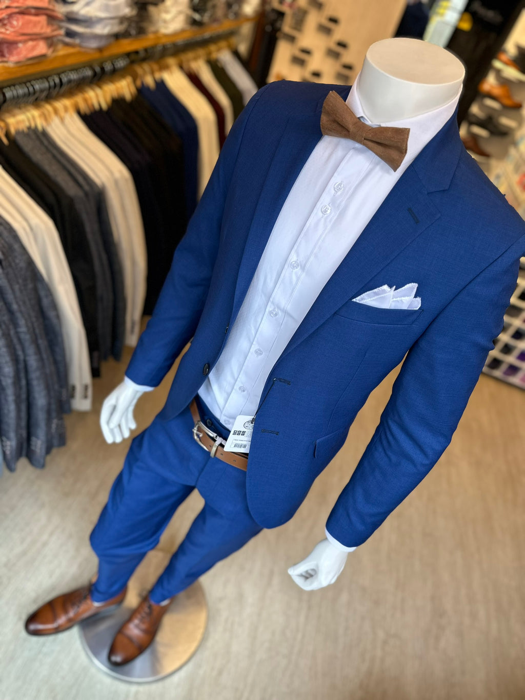 Traje Azul Cobalto Semi-Slim, Formal Ejecutivo Dos piezas