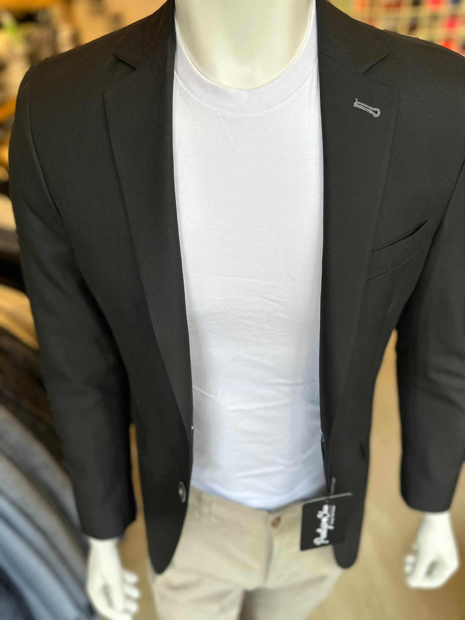 Blazer Negro Semi-Slim