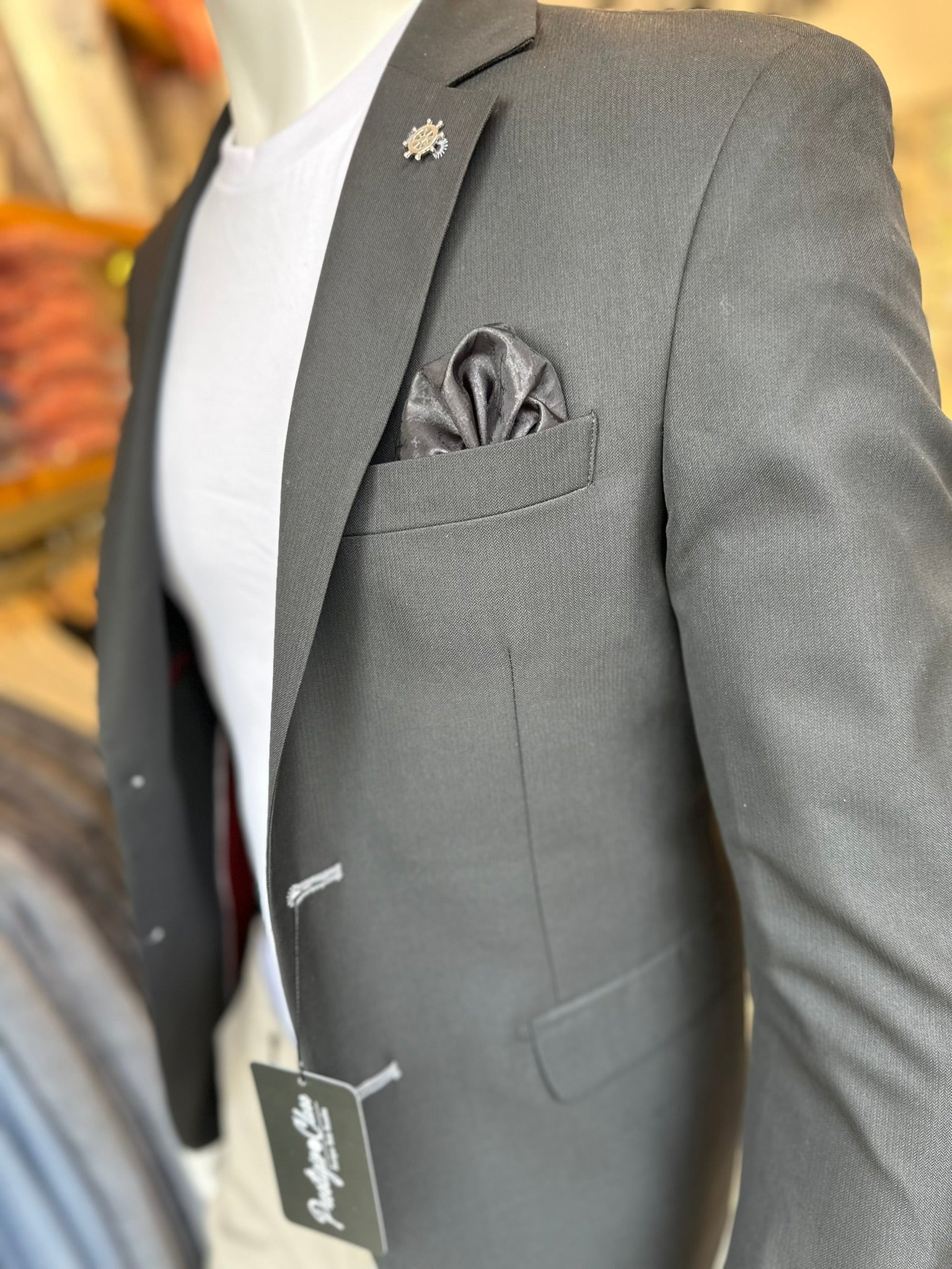 Blazer Negro Semi-Slim