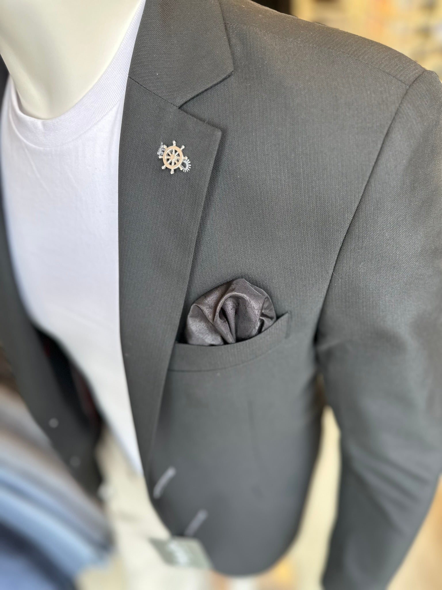 Blazer Negro Semi-Slim