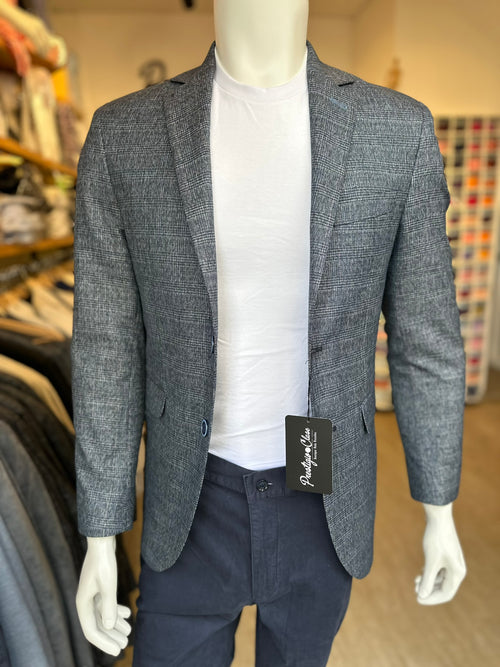 Blazer Lino Gris Semi-Slim