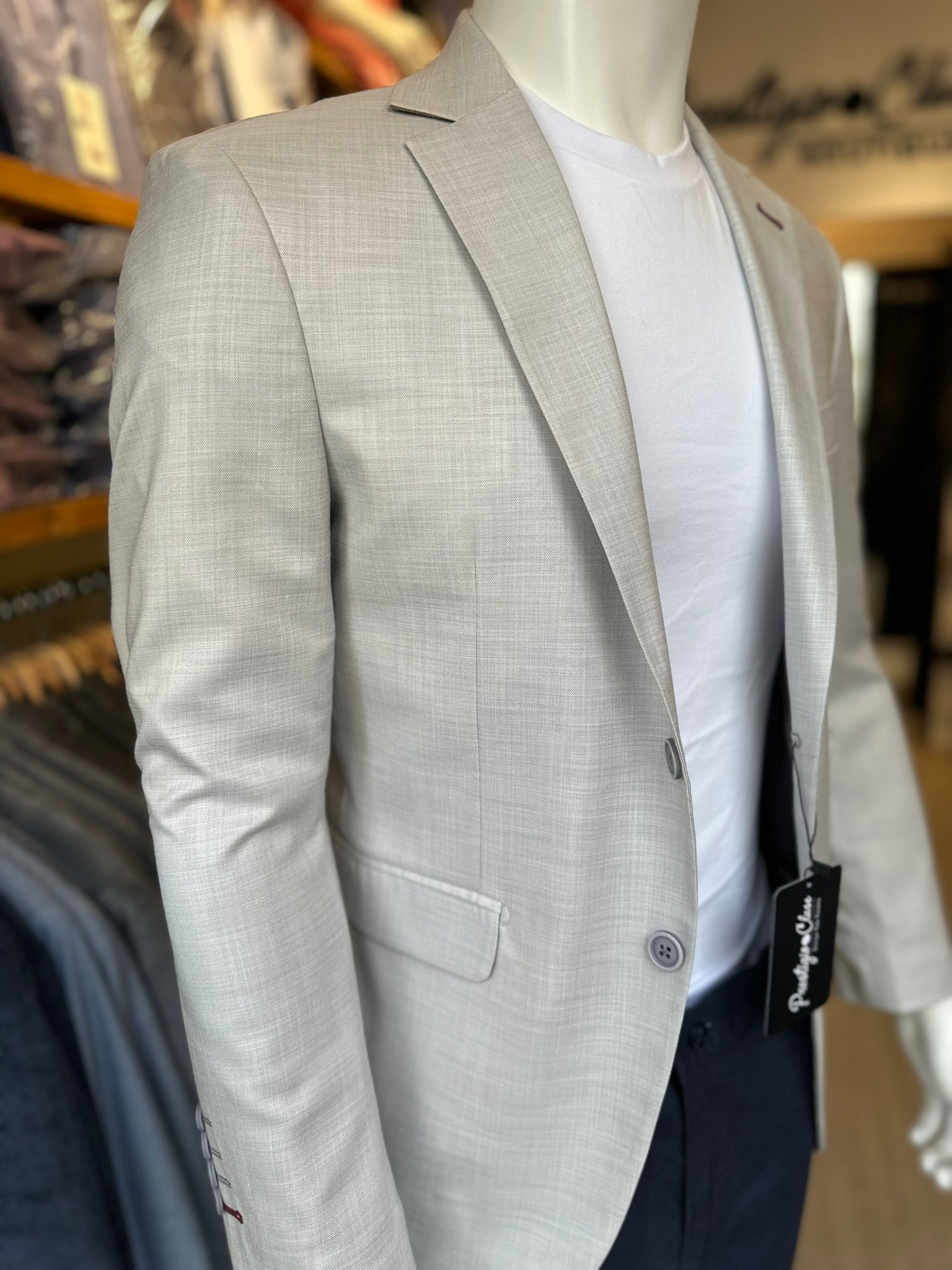 Blazer Gris Semi-Slim