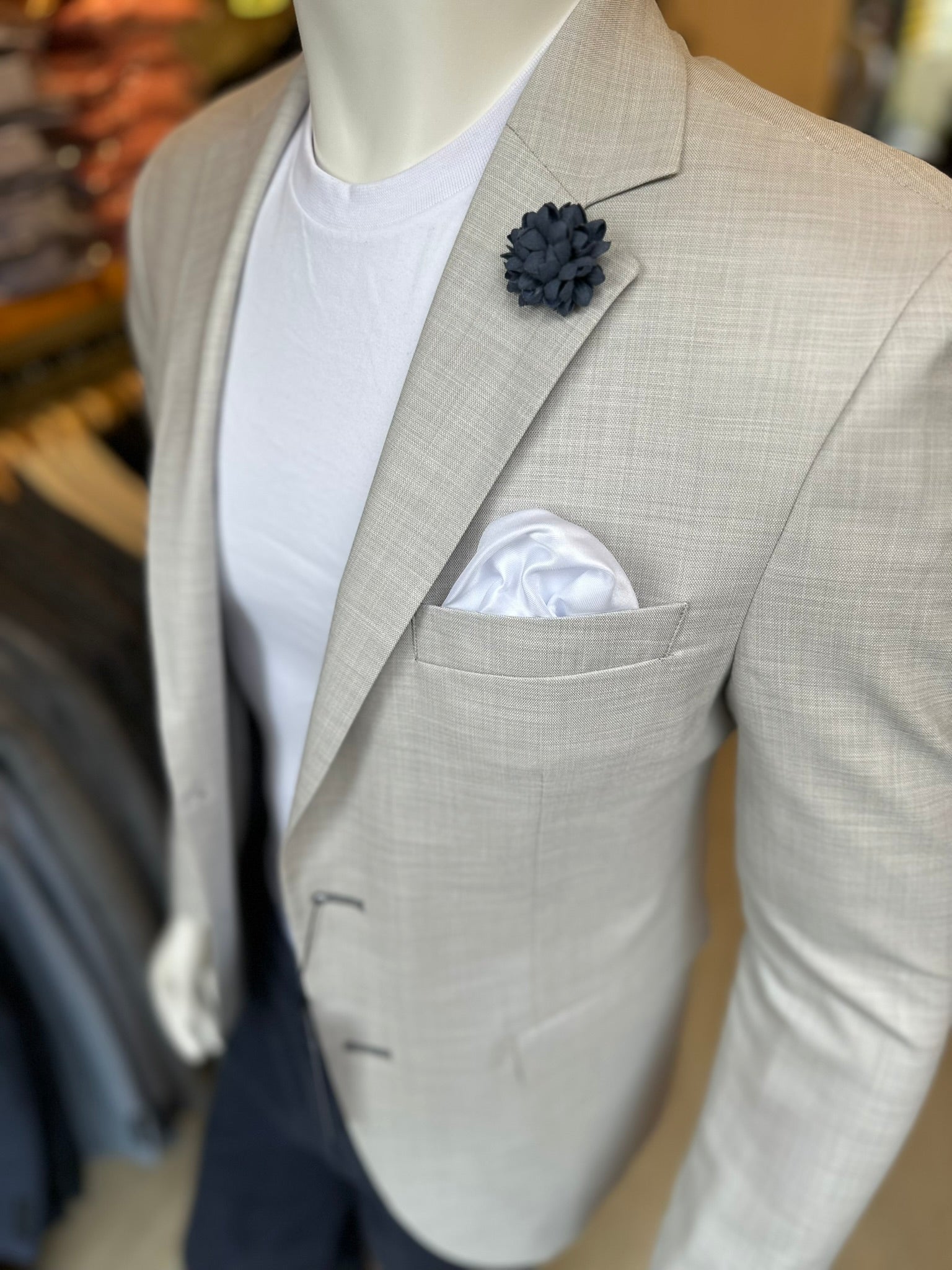 Blazer Gris Semi-Slim