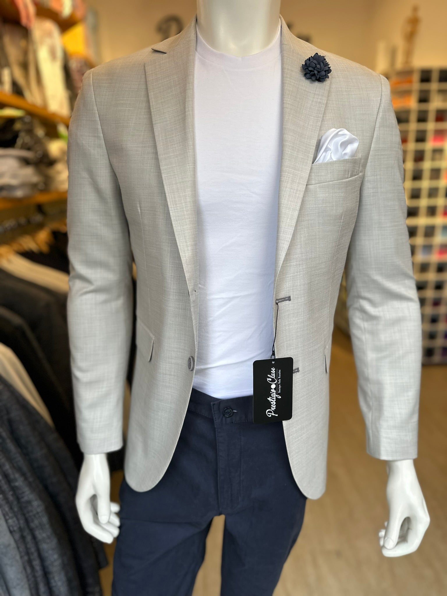 Blazer Gris Semi-Slim