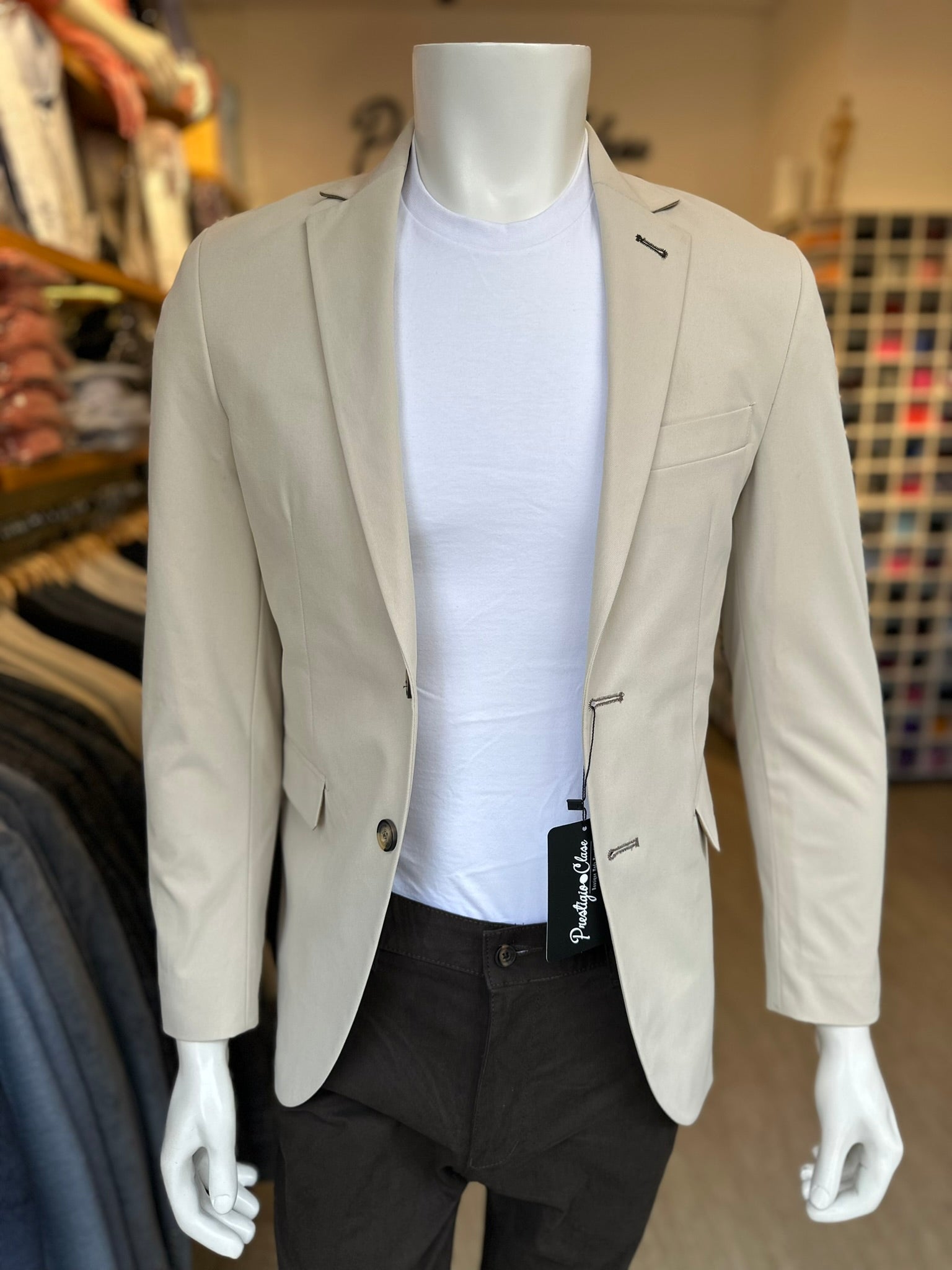 Blazer Beige Semi-Slim