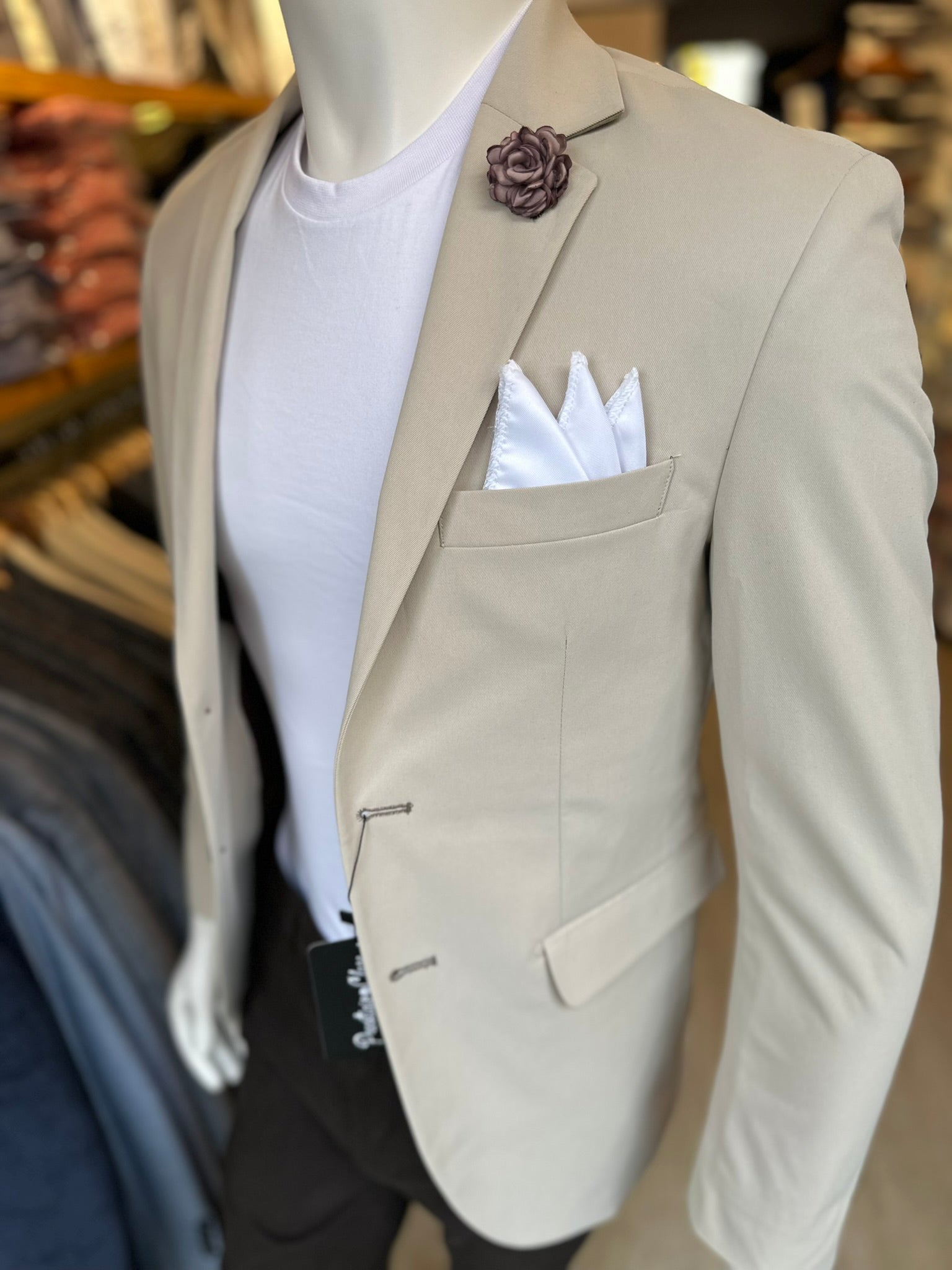 Blazer Beige Semi-Slim