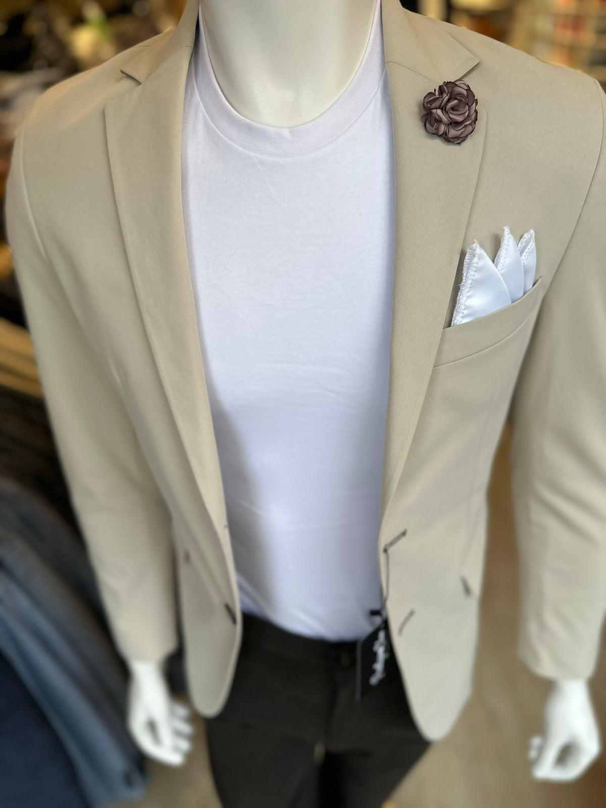Blazer Beige Semi-Slim
