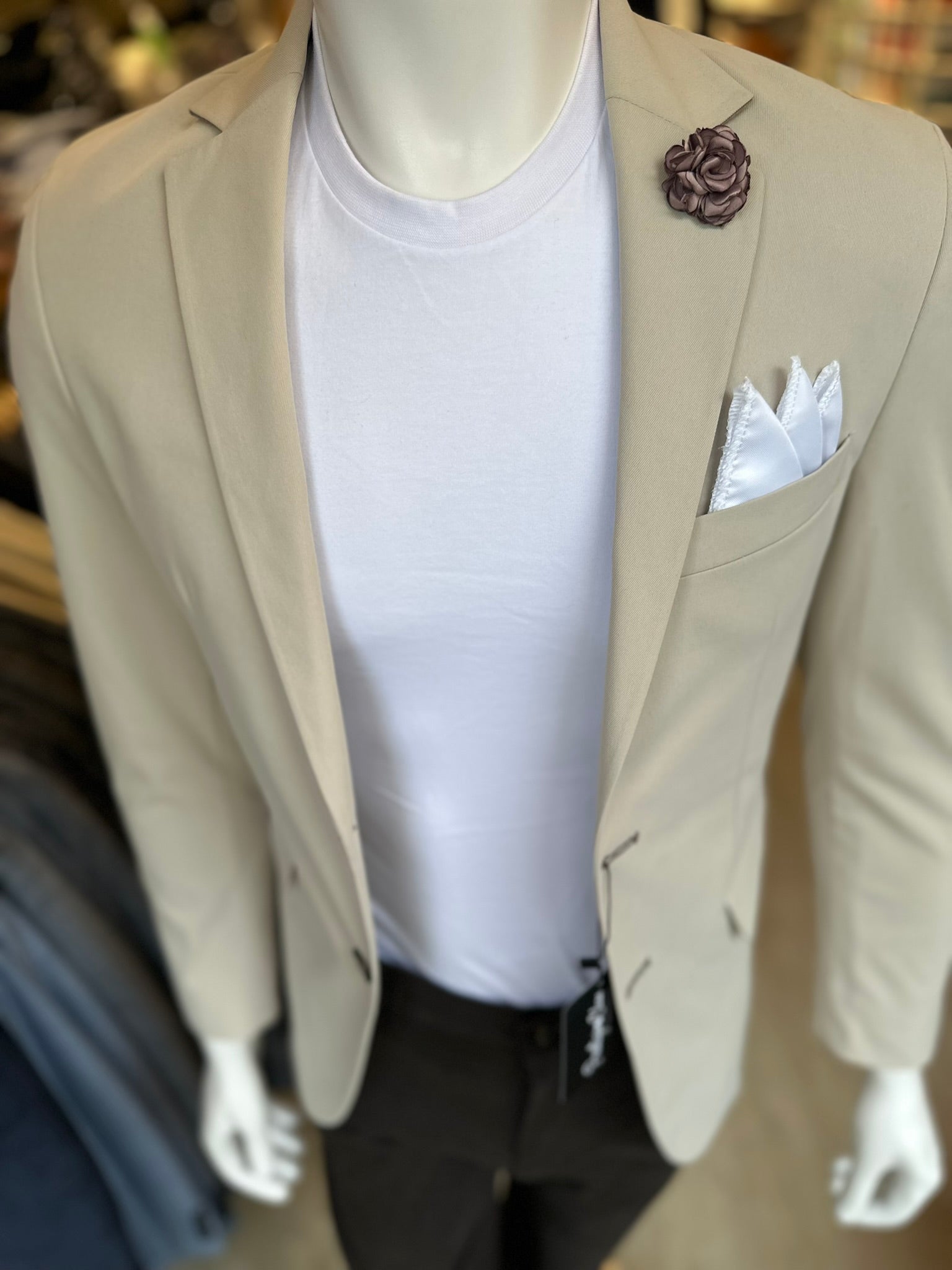 Blazer Beige Semi-Slim