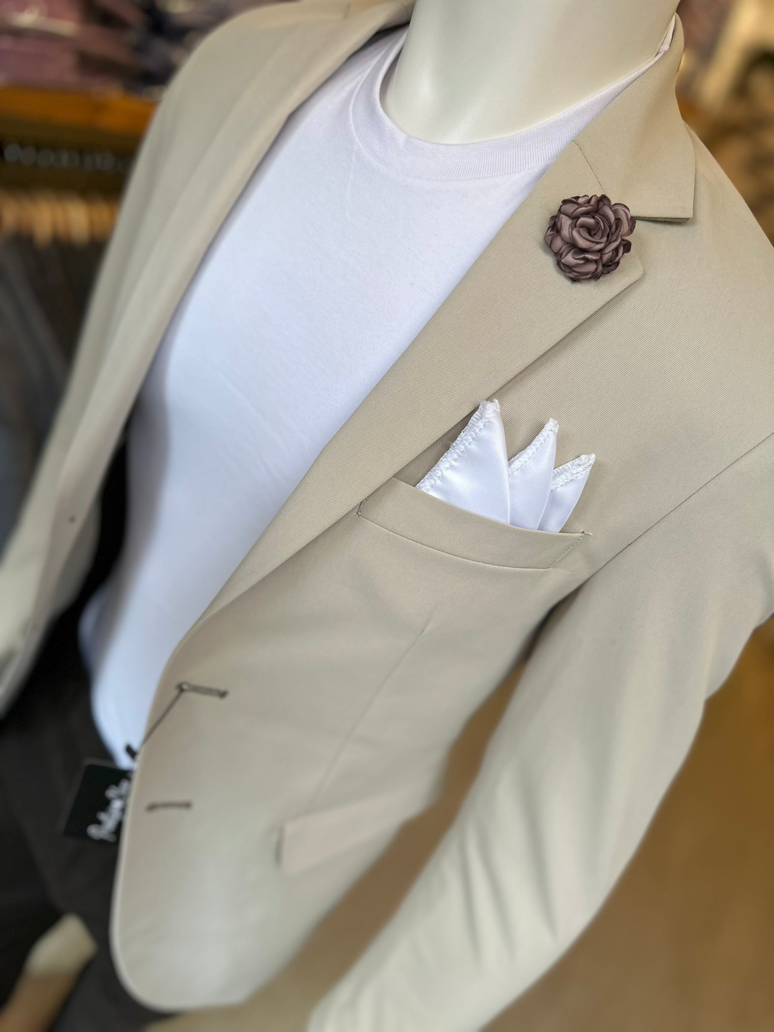 Blazer Beige Semi-Slim