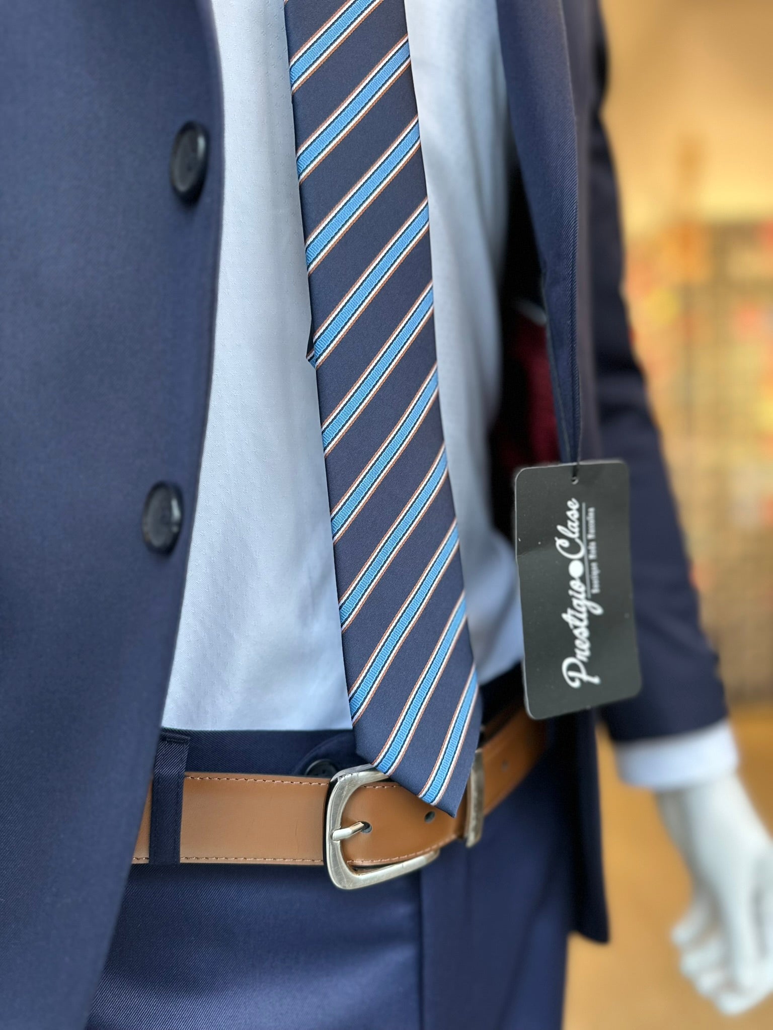 Traje Azul Semi-Slim, Formal Ejecutivo Dos piezas