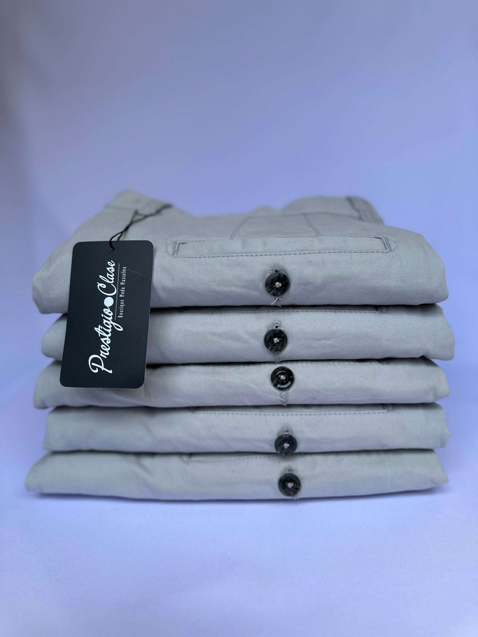 Pantalón Drill Gris Claro