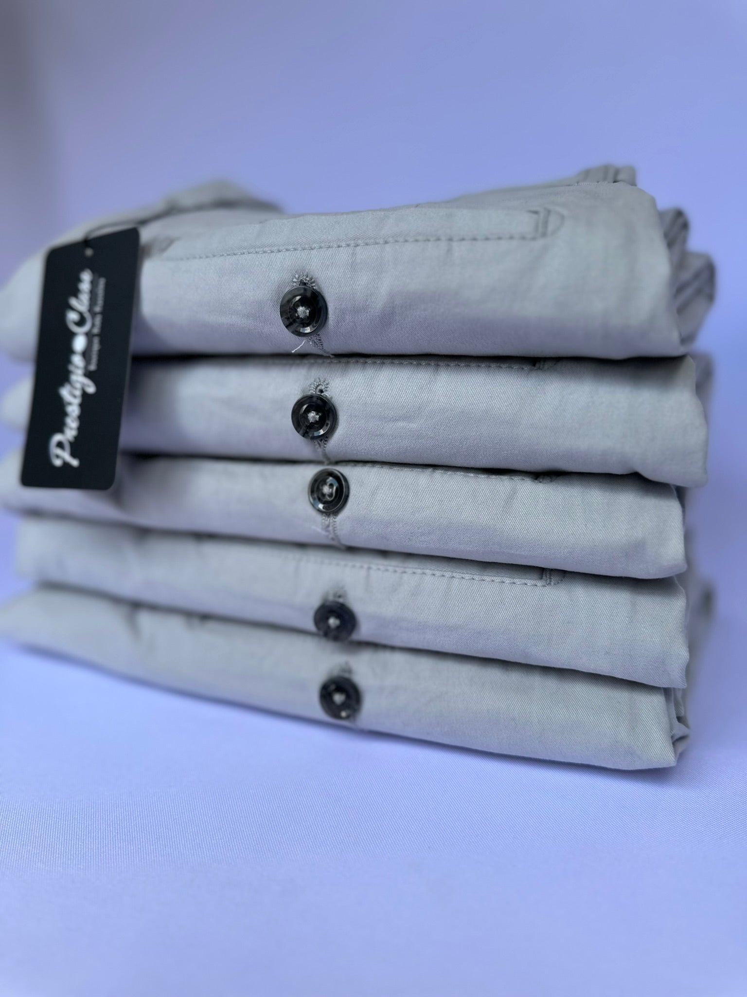 Pantalón Drill Gris Claro