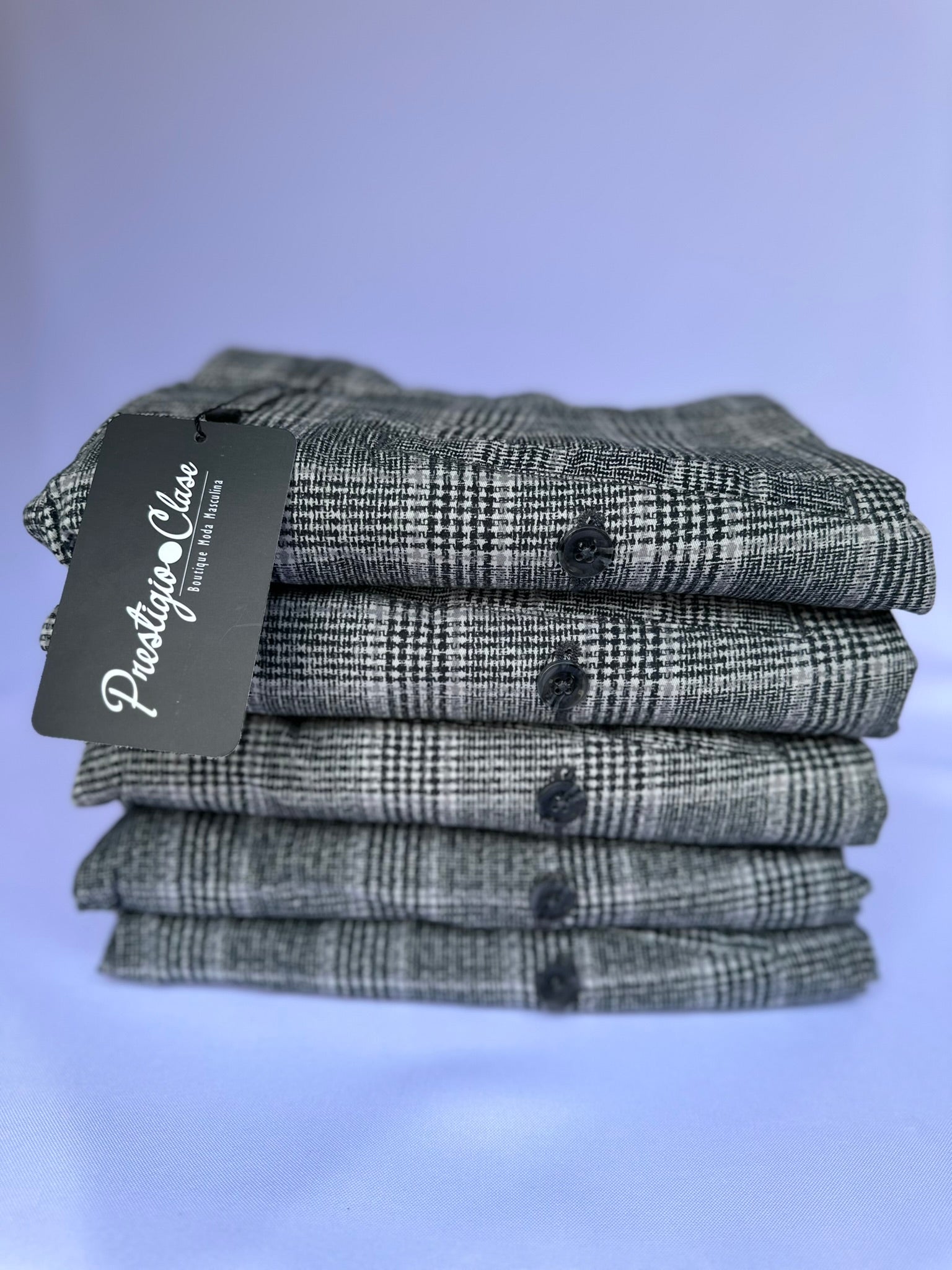 Pantalón Drill Gris a Cuadros