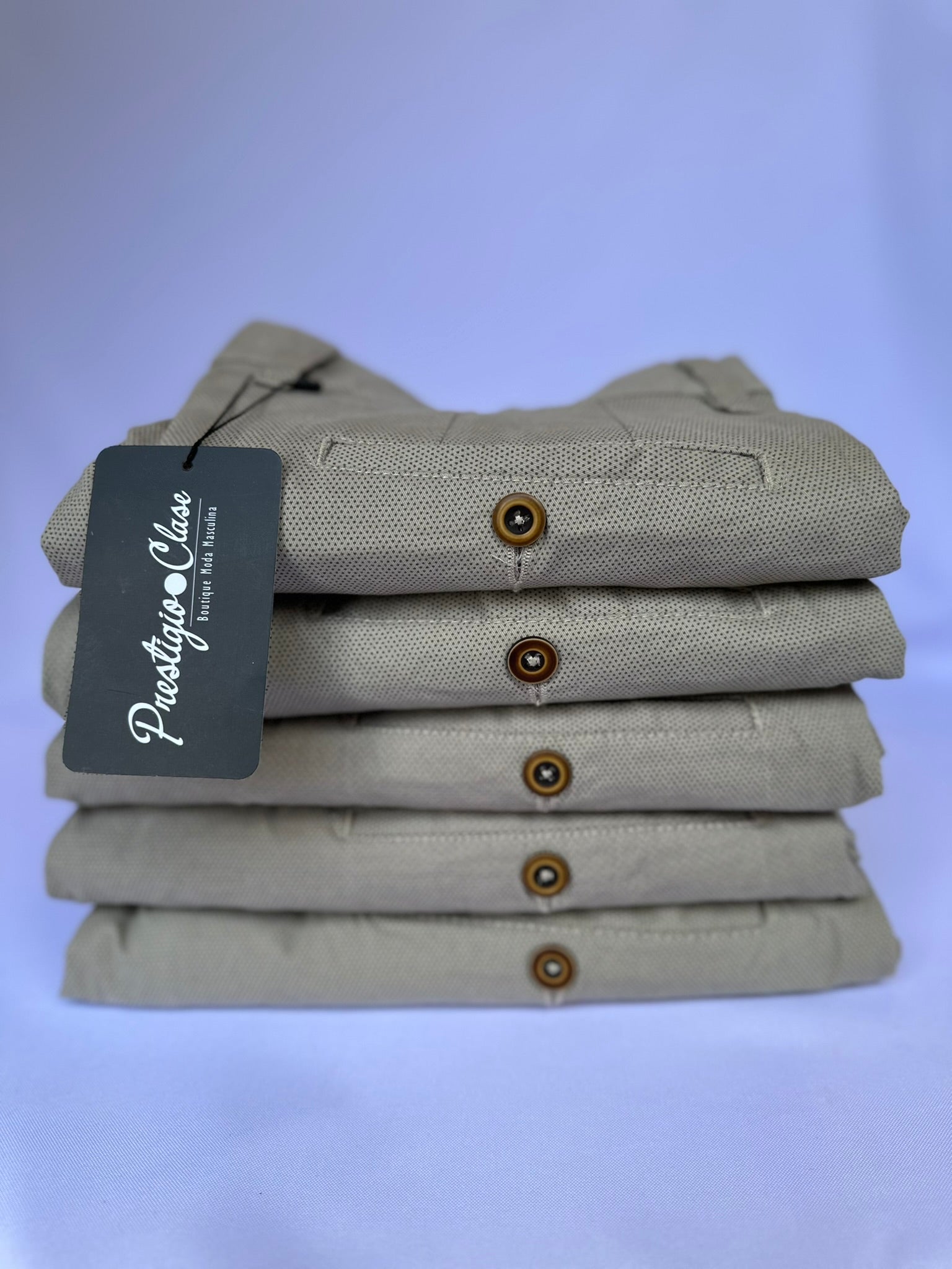 Pantalón Drill Beige Texturizado a puntos