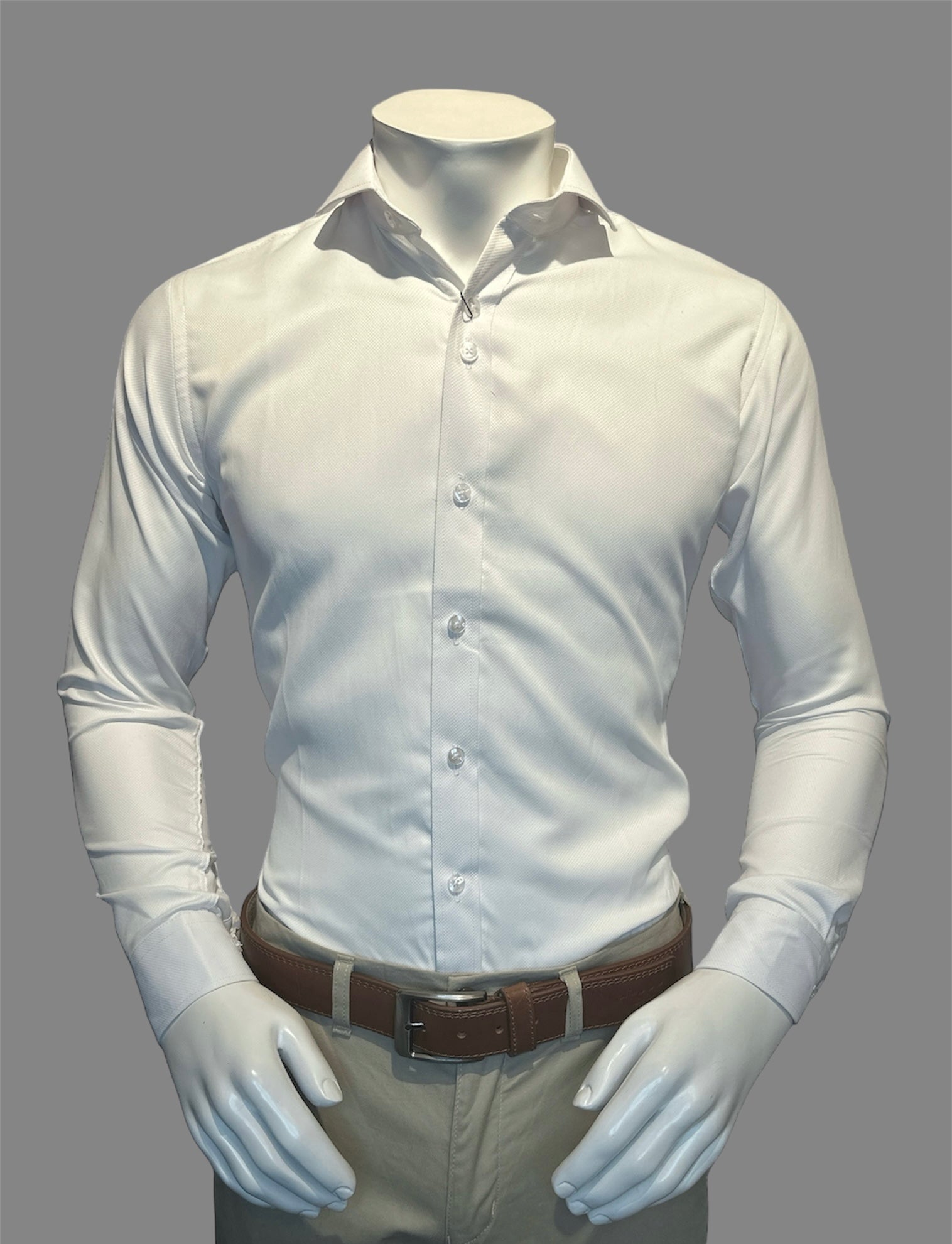Camisa Blanca Formal Semi-Slim